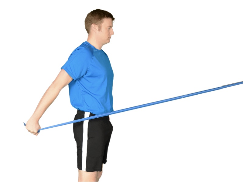 3. Shoulder Extension (End Range-Band) - End Position - Dr