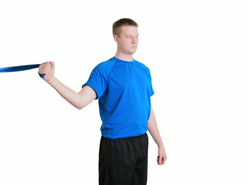 5. Shoulder Internal Rotation Concentric – 45° Abduction (Band) – Start ...