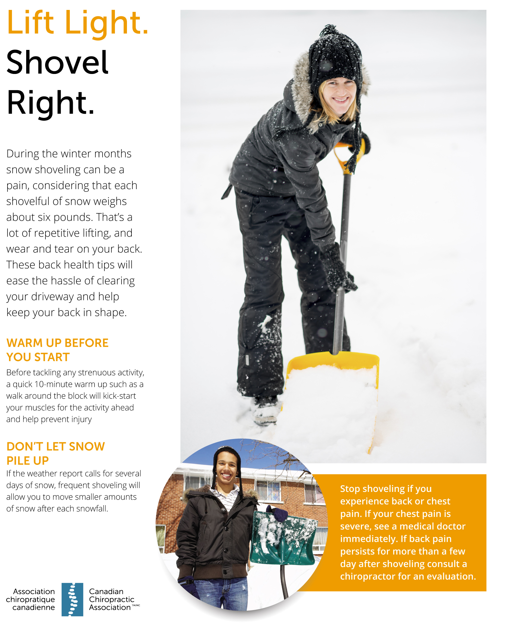5 safe snow shoveling tips